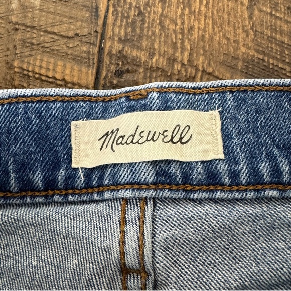 Madewell Perfect Vintage Straight Jeans Size 26 Distressed Medium Wash Denim - Picture 2 of 14